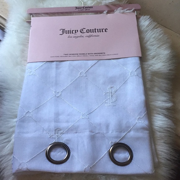 Juicy Couture 2 Window Panels W/Grommets Curtains - Picture 2 of 6